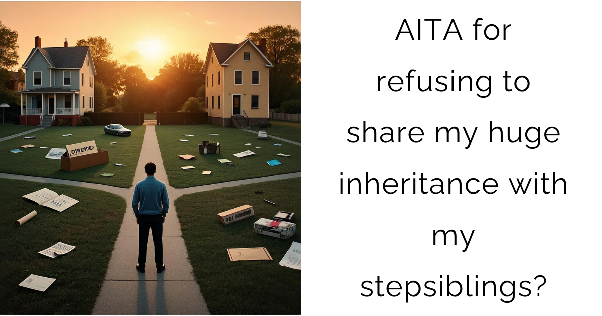 AITA for refusing to share my huge inheritance with my stepsiblings?