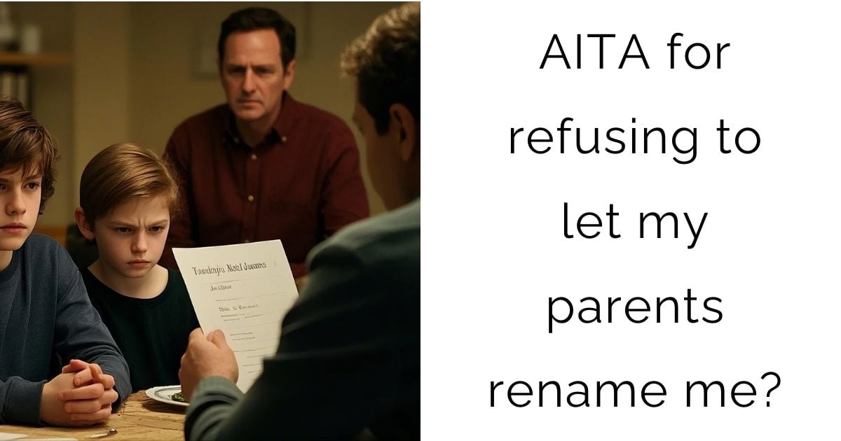 AITA for refusing to let my parents rename me?