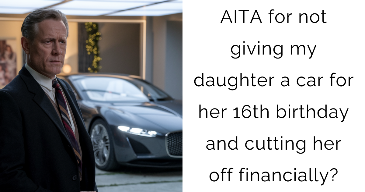 AITA for not giving my daughter a car for her 16th birthday and cutting her off financially?