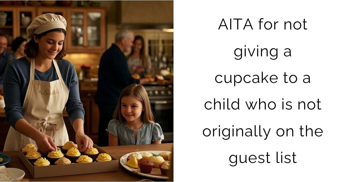 AITA for not giving a cupcake to a child who is not originally on the guest list?