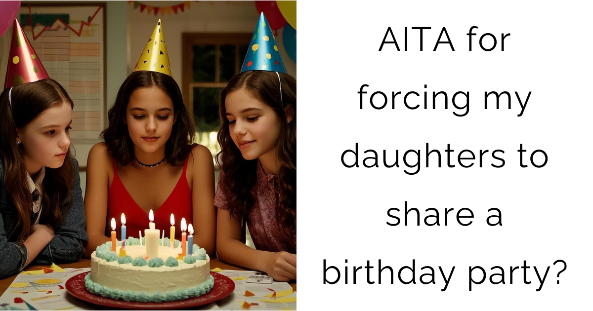 AITA for forcing my daughters to share a birthday party?