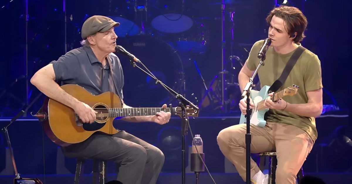 James Taylor And His Son Henry Create A Heartfelt Moment With “You Can Close Your Eyes”