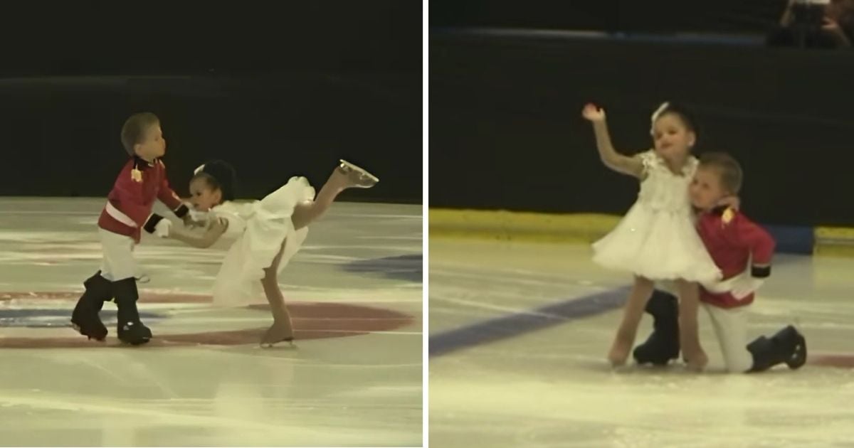 4-Year-Old Twins Skate To “The Nutcracker” In The Most Adorable Way